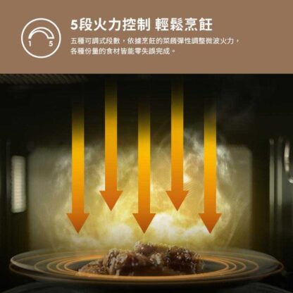 Electrolux伊萊克斯 極致美味500 25L獨立式燒烤微波爐 珠光黑 EMG25D22BM：圖片 4